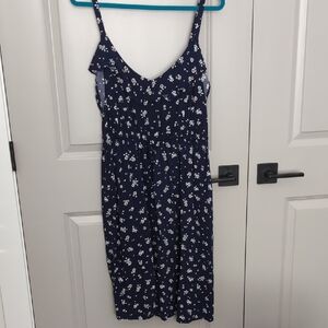 Torrid Navy Blue Floral Dress